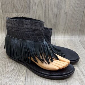 Free People Fringe Sandals